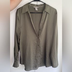H & M silky shirt